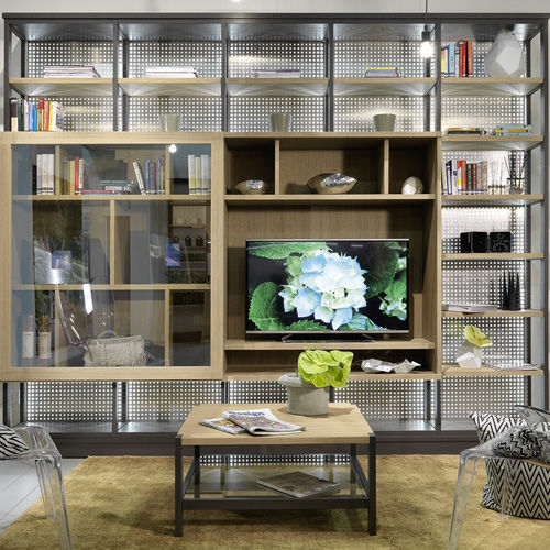 Moderne Wohnwand - ROVERETTO - L'OTTOCENTO - Holz / Metall