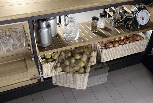 Modernes Regal - ROVERETTO - L'OTTOCENTO - Eiche / für Küchen / mit Stauraum