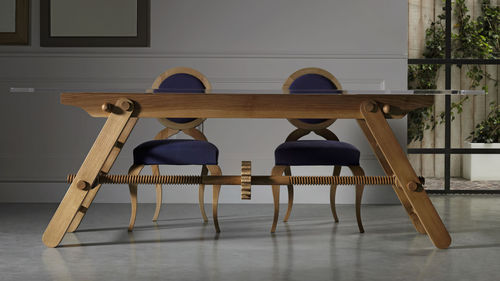 Klassischer Tisch - COMPASSO - L'OTTOCENTO - Holz / Gestell aus Holz / rechteckig