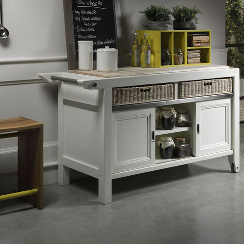 Klassisches Sideboard - ROTELLA - L'OTTOCENTO - lackiertes Holz / Massivholz / mit Regal
