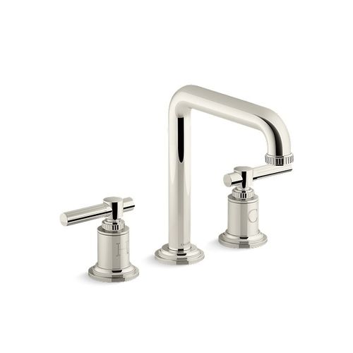 Zweigriffmischer für Waschbecken - P21247-LV-SN - KALLISTA - wandmontiert / Messing / für Badezimmer