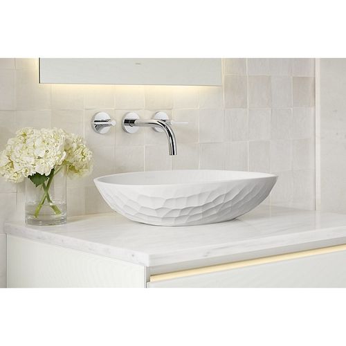 Aufsatzwaschbecken - P70368-00-HW1 - KALLISTA - Keramik / Mattfinish / oval