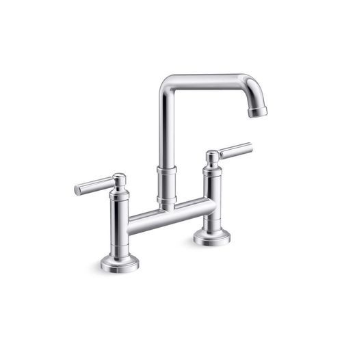 Aufsatz-Zweigriffmischer - QUINCY&trade; - KALLISTA - Messing / für Küche / 2-Loch