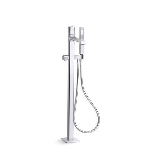 Messing-Wannenset - BEZEL&trade; - KALLISTA - bodenstehend / Art Deco / 1-Loch