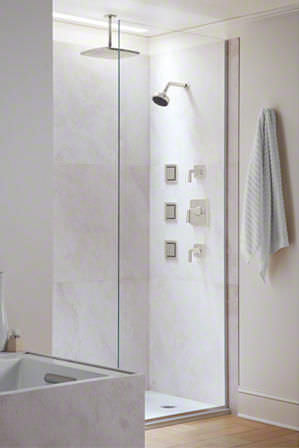 Quadratische seitliche Handdusche - KALLISTA - P22079-00 - KALLISTA - modern