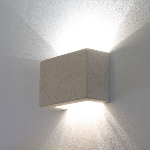 Moderne Wandleuchte - Quadra  - stonebreakers - für den Innenraum / Stein / rechteckig