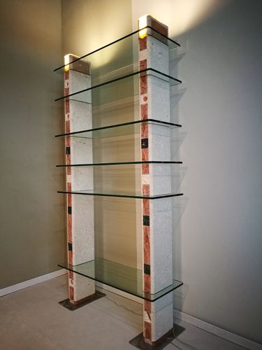 Modernes Regal - Atalanta - stonebreakers - Glas / Stein / Marmor