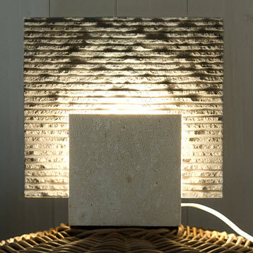 Tischlampe - Reflex Stone - stonebreakers - Stein / modern / mit Kabel