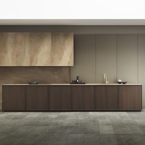Moderne Küche - FRAME - MODULNOVA - Holz / NTM Fenix® / Laminat