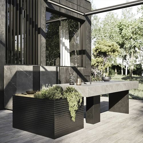 Outdoor-Küche - PROJECT 05 - MODULNOVA - modern / Stein / Kochinsel