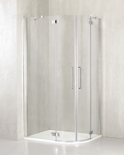 Einflügelige Duschwand - FO-T38 - TDA - für Eckeinbau / Hartglas