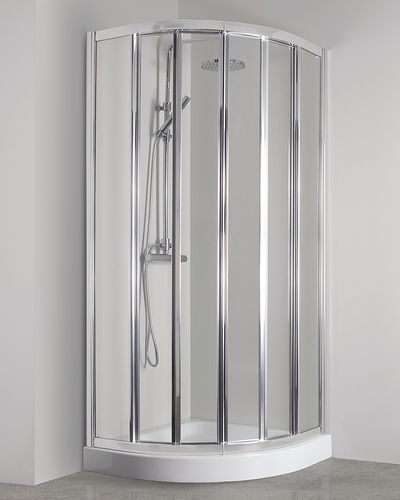Glas-Duschkabine - CO-T38B - TDA - Acryl / mit Schiebetür / für Eckeinbau