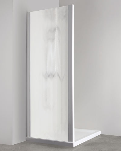Festinstallierte Duschwand - CO-F4 - TDA - für Eckeinbau / Acryl / Hartglas