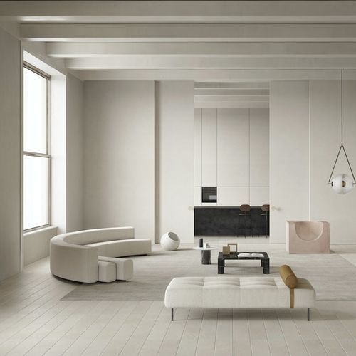 Moderner Couchtisch - "LOVE ME, LOVE ME NOT" - Salvatori - Marmor / Gestell aus Marmor / rund
