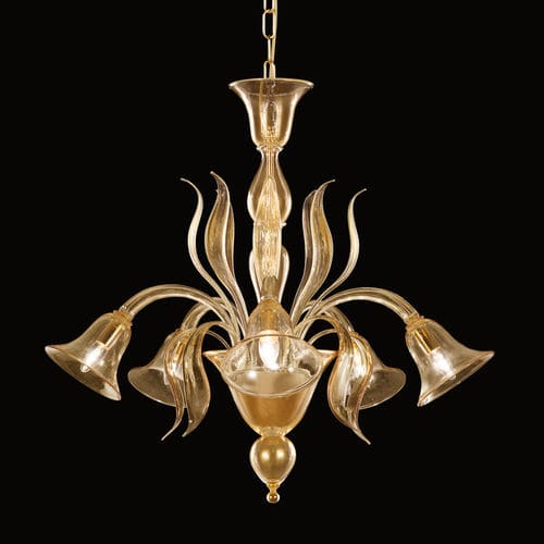 Stil-Kronleuchter - SWING 274 - MULTIFORME - Muranoglas / geblasenes Glas / Skulptur