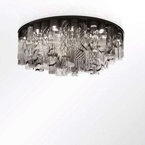 Moderne Deckenleuchte - BEBOP - MULTIFORME - rund / geblasenes Glas / Muranoglas