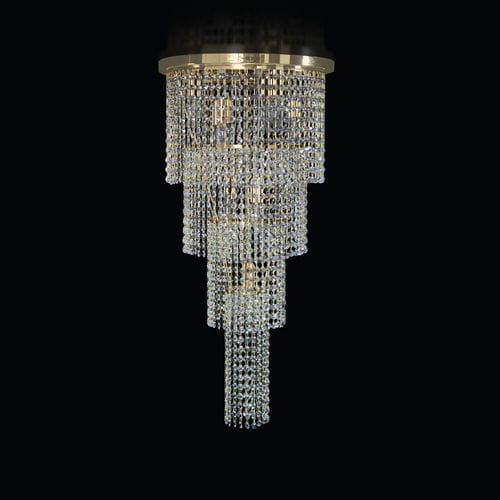 Moderne Deckenleuchte - STRATUS - MULTIFORME - rund / Kristall / LED