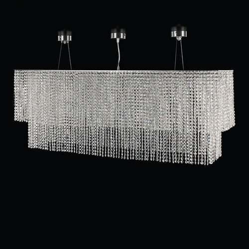 Moderner Kronleuchter - STRATUS R - MULTIFORME - Kristall / LED / handgefertigt