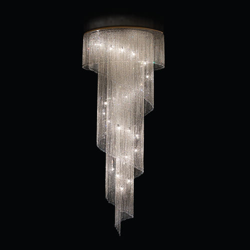 Moderne Deckenleuchte - SPYRAL - MULTIFORME - rund / Kristall / LED