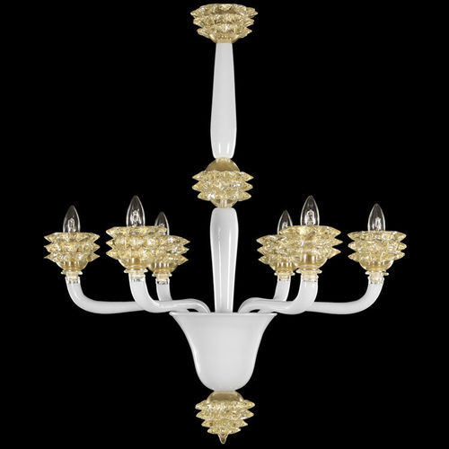 Klassischer Kronleuchter - DIAMANTE - MULTIFORME - geblasenes Glas / Muranoglas / mit Glühlampe