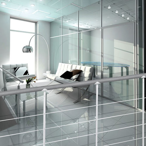 Edelstahlgeländer - SILVER - Atrium - Geländer / für den Innenraum / für Treppen