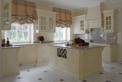 Stil-Küche - ROYAL - AKAN-handmade furniture - Massivholz / lackiertes Holz / Kochinsel