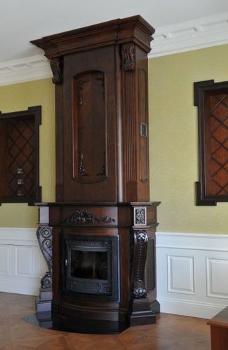 Klassische Kaminumrandung - OTHER - AKAN-handmade furniture - Holz