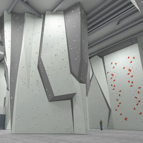 Festinstallierte Kletterwand - SPEED - Walltopia - für öffentliche Einrichtungen