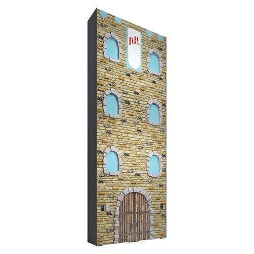 Festinstallierte Kletterwand - THE CASTLE  - Walltopia - für Spielplätze / interaktiv / für Außenbereich