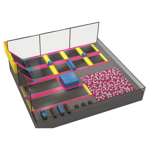 Trampolin für Spielplätze - KIDS COURT  - Walltopia - quadratisch / für öffentliche Bereiche / für Kindergarten