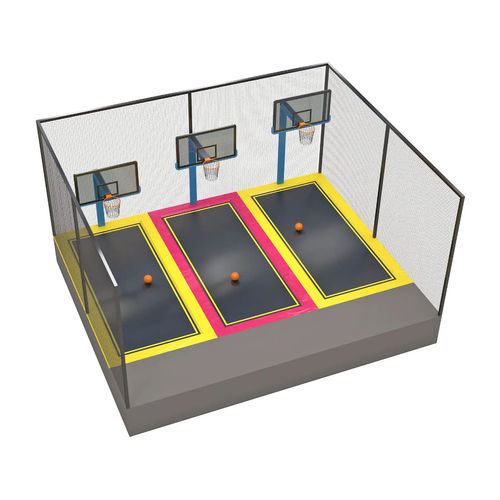 Trampolin für Spielplätze - BASKETBALL COURT - Walltopia - quadratisch / für öffentliche Bereiche / für Kindergarten