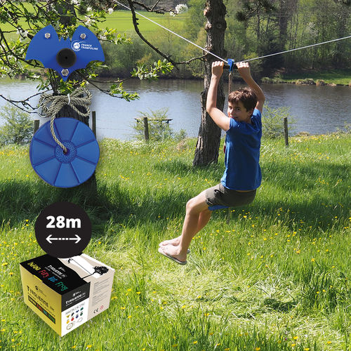 Seilbahn für Spielplatz - TYROLIENNE BAT - France Trampoline