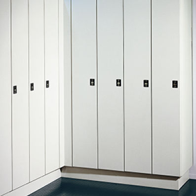 Melaminbeschichteter Garderobenschrank - TOPAZE - FRANCE EQUIPEMENT - für Gewerbegebrauch / für Büro / gesichert