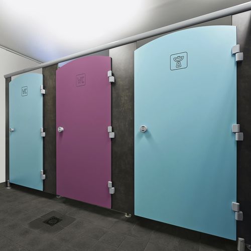 Laminat-Sanitärkabine - CORAIL CONFORT - FRANCE EQUIPEMENT - für Toiletten / für öffentliche Einrichtungen