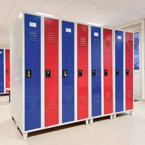 Stahl-Garderobenschrank - SALISSANTE - FRANCE EQUIPEMENT - mit Schlüssel / Zahlen / für öffentliche Einrichtungen