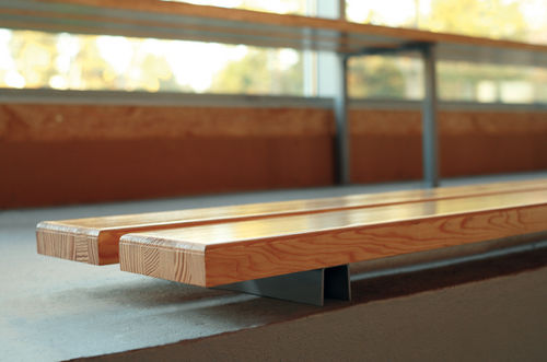Moderne Bank für den öffentlichen Raum - 226.1 - FRANCE EQUIPEMENT - Holz / Stahl / PVC