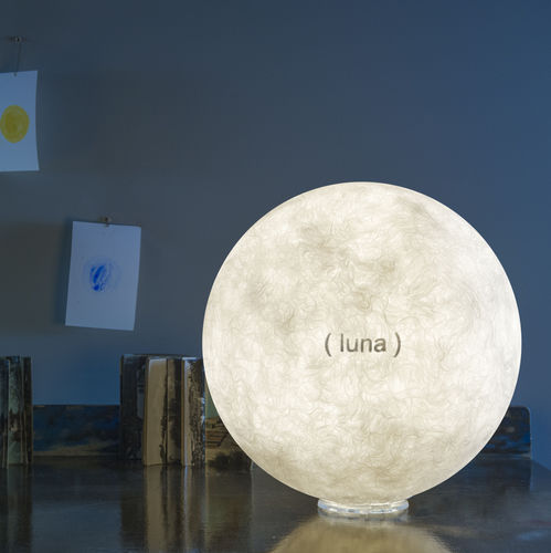 Tischlampe - T.moon 2 L.E. - in-es artdesign - Polycarbonat / Nebulite® / modern