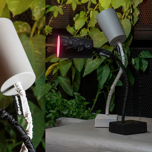Tischlampe - Paint T2 lavagna - in-es artdesign - Stahl / Gusseisen / Nylon