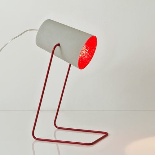 Tischlampe - Paint T cemento - in-es artdesign - Stahl / Zement / Nebulite®