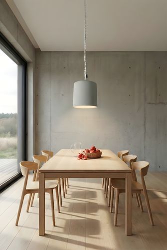 Hängelampe - Bin cemento - in-es artdesign - Nylon / Zement / Nebulite®
