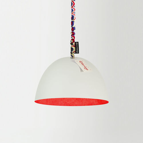 Hängelampe - H2O AFRO - in-es artdesign - Metall / Baumwolle / Nebulite®