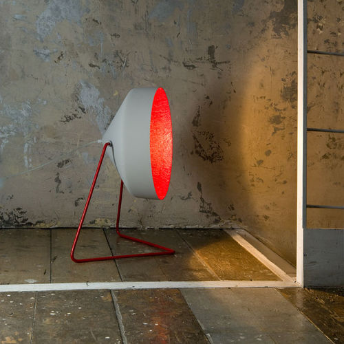 Stehleuchte - Cyrcus F cemento - in-es artdesign - Stahl / Zement / Nebulite®