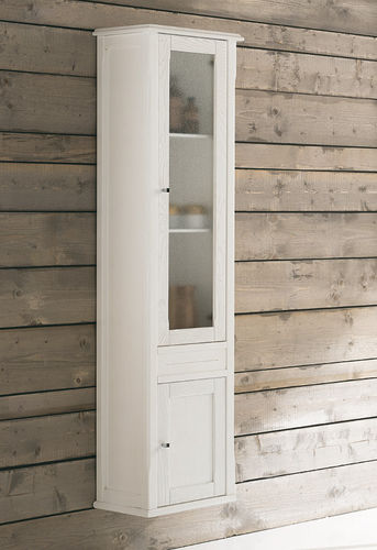 Säulenschrank für Badezimmer - MELITA: H 175 - EBAN - klassisch