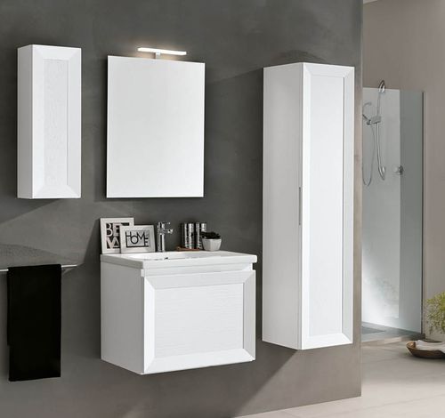 Wandhängender Waschtisch-Unterschrank - PAOLA - EBAN - Massivholz / modern / mit Schubladen