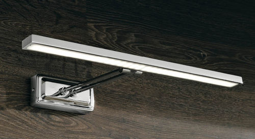 Moderne Wandleuchte - ELETTRA - EBAN - aus verchromtem Metall / linear / für Bad