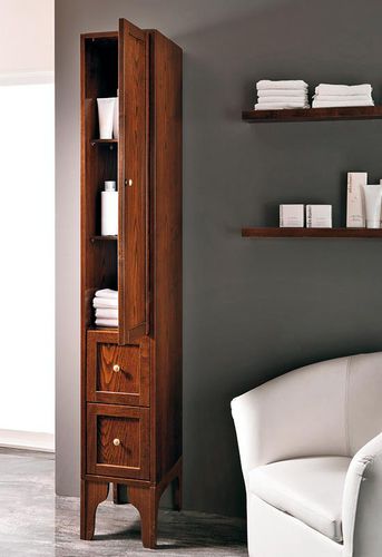 Säulenschrank für Badezimmer - DOMITILLA: H 170 - EBAN - klassisch