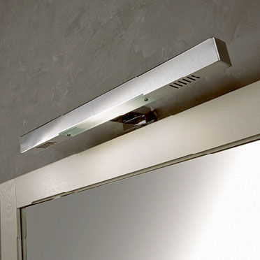 Moderne Wandleuchte - ISIDE - EBAN - aus verchromtem Metall / linear / für Bad