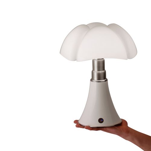 Tischlampe - MINIPIPISTRELLO  - Martinelli Luce Spa - Aluminium / Edelstahl / Methacrylat