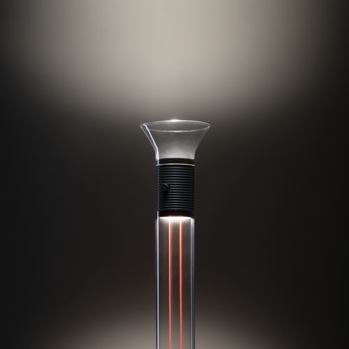 Moderne Leuchtsäule - DIA - Martinelli Luce Spa - aus lackiertem Aluminium / Glas / LED