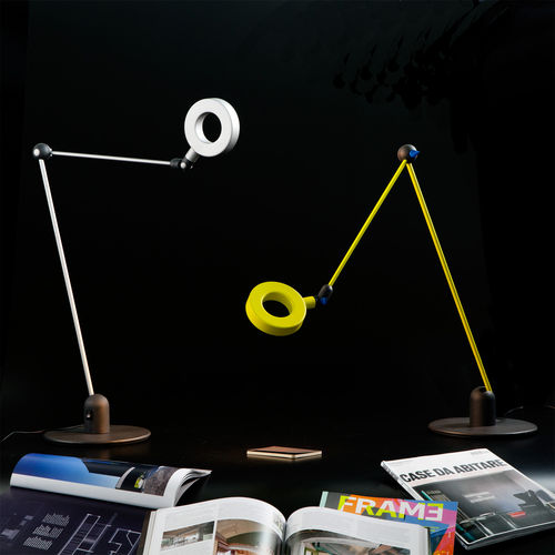 Tischlampe - L'AMICA  - Martinelli Luce Spa - Aluminium / originelles Design / mit Kabel
